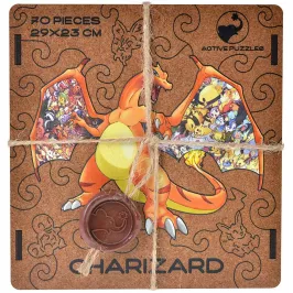 Деревянный пазл Pokemon. Charizard картинка 373669 - МосИгра